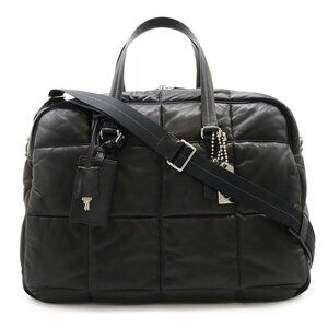 COACH Black Leather Shoulder Bag